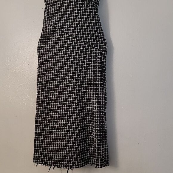 Zara Gingham Knit Midi Dress - Picture 4 of 11
